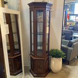 Traditional Demi-Lune Accent CABINET 24w24d72h