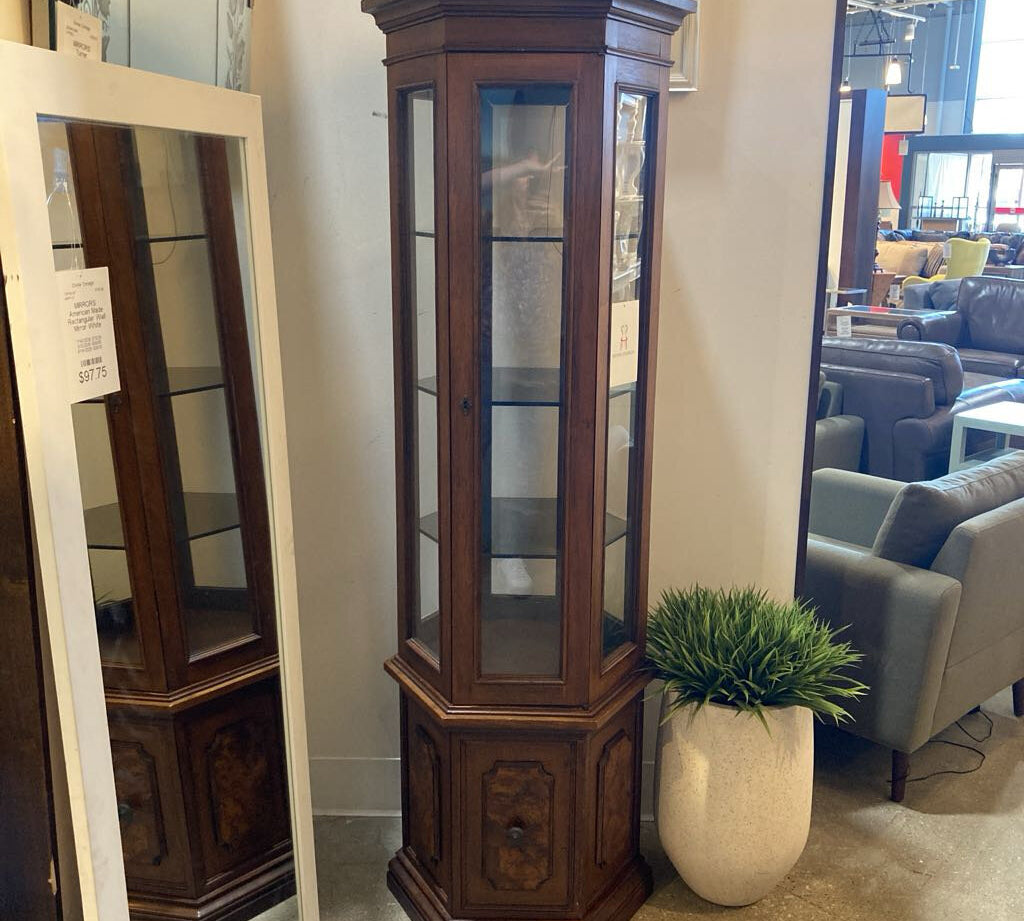 Traditional Demi-Lune Accent CABINET 24w24d72h