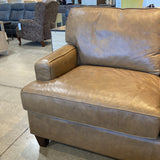 3-Seat Leather Track Arm SOFA Camel 89w37d36h