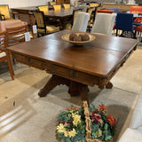 Antique Victorian Eastlake Style w/ Two 18" Leaves & Two 12" Leaves DINING TABLE 48w48d28h