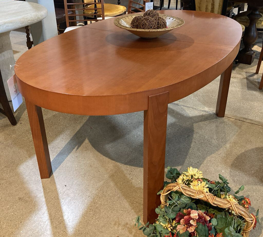 Calligaris Atelier Oval w/ 22" Leaf DINING TABLE 67w39d29h