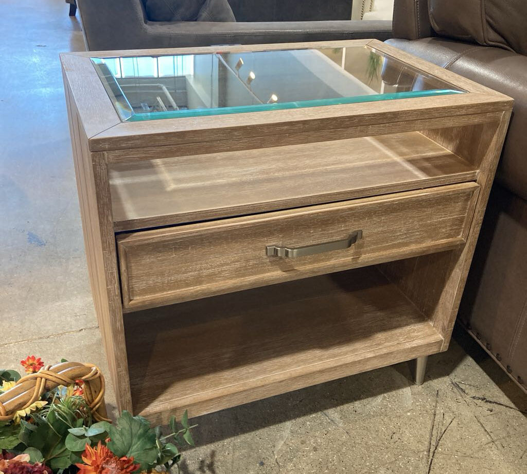 ASPENHOME Maddox Biscotti 1-Drawer NIGHTSTAND 27w18d26h