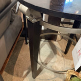 Ethan Allen Round Scrolled Silver END/SIDE TABLE 24d28h