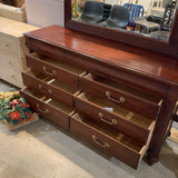 Ethan Allen British Classics Dawson 9-Drawer w/ Mirror DRESSERS/CHESTS 63w19d71h