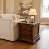 Hooker Furniture Solid Wood 2-Drawer END/SIDE TABLE 22w26d24.5h