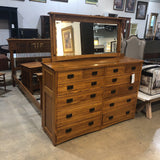 Michael's For Restoration Hardware Mission Style 12-Drawer w/ Mirror DRESSERS/CHESTS 65w18.5d73h