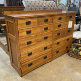 Michael's For Restoration Hardware Mission Style 12-Drawer w/ Mirror DRESSERS/CHESTS 65w18.5d73h