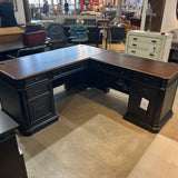 Roanoke Black L-Shape Desk DESKS 76w69.5d31h