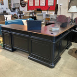 Roanoke Black L-Shape Desk DESKS 76w69.5d31h