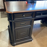 Roanoke Black L-Shape Desk DESKS 76w69.5d31h