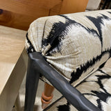 Arteriors Home Barbana Chair Ocelot Embroidery CHAIR 21.5w22.5d27h