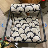 Arteriors Home Barbana Chair Ocelot Embroidery CHAIR 21.5w22.5d27h