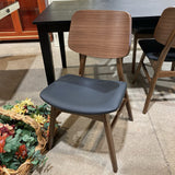 Hoft Home Anders DINING CHAIRS Black/Walnut 18.5w23d32h
