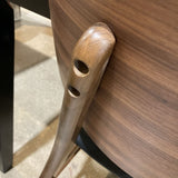 Hoft Home Anders DINING CHAIRS Black/Walnut 18.5w23d32h