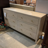 Celine 6-Drawer DRESSERS/CHESTS Light Ash/Gold 60w18d33h