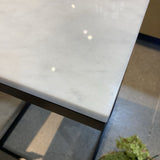 Lawler Metal & Marble Accent Table SIDE TABLE 16w16d26h