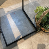 Lawler Metal & Marble Accent Table SIDE TABLE 16w16d26h