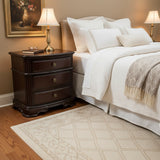 Traditional 3-Drawer NIGHTSTAND Dark Espresso 28w18d28h