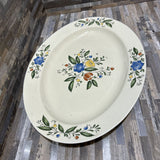Asta Floral Oval Platter ACCESSORIES 16.5w12d1.5h
