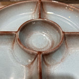 Ceramic Glazed Chip & Dip Platter ACCESSORIES 10d1.5h