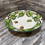 Italian Ceramic Motif Bowl ACCESSORIES 13.5d3h