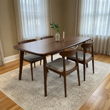 Casterly Vincent DINING TABLE Walnut 71w36d30h