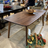 Casterly Vincent DINING TABLE Walnut 71w36d30h