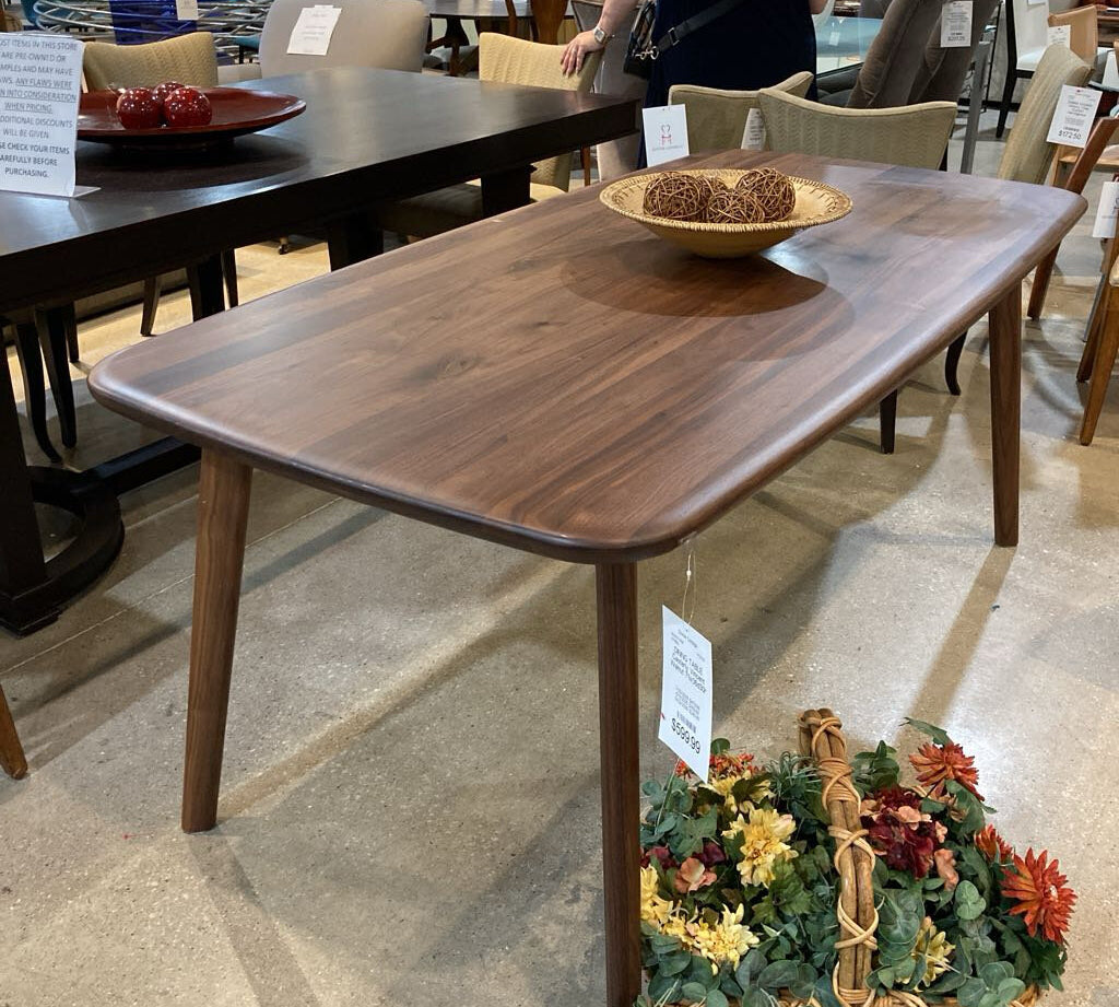 Casterly Vincent DINING TABLE Walnut 71w36d30h
