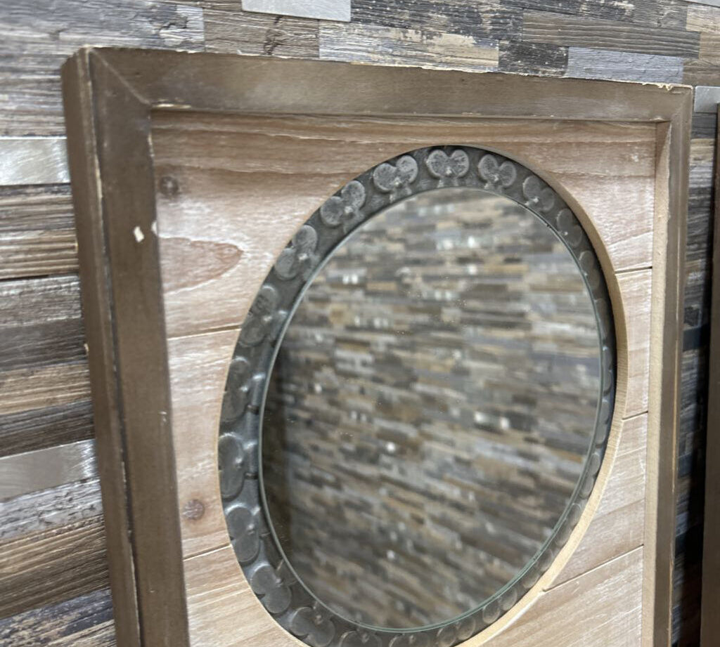 2pc Set Isandro Metal Mirrors MIRRORS 12x32