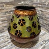 Metal Floral Cutout Vase ACCESSORIES 12d12h