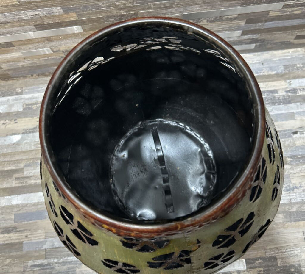 Metal Floral Cutout Vase ACCESSORIES 12d12h