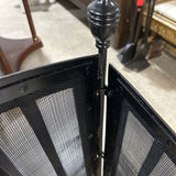 Three Panel Fireplace Screen FLOOR LAMP Black 75w13d33h