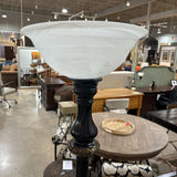 Torchiere Lamp w/ Satin Glass Shade FLOOR LAMP 12d70h
