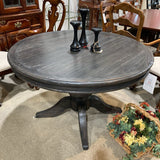 One Kings Lane Round Solid Wood Pedestal DINING TABLE 48d30h