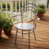 Tivoli Armrest Chair OUTDOOR Gunmetal 24w16d35h