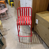 Lucy Bar Stool OUTDOOR Red 18w16d40h