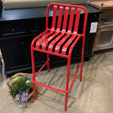 Lucy Bar Stool OUTDOOR Red 18w16d40h