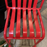 Lucy Bar Stool OUTDOOR Red 18w16d40h