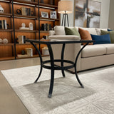 Metal Frame w/ Smoke Glass Insert Top SIDE TABLE 20Wx20Dx19H