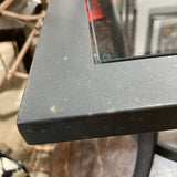 Metal Frame w/ Smoke Glass Insert Top SIDE TABLE 20Wx20Dx19H