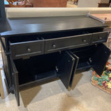 Crate & Barrel Avalon BUFFET/SIDEBOARD Black 56w20d34h