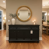 Crate & Barrel Avalon BUFFET/SIDEBOARD Black 56w20d34h