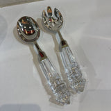 2pc Crystal Handled Serving Set ACCESSORIES 2.5Wx10.5H