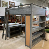 Pottery Barn Teen Sleep & Study Full Loft Bed BEDS 58w79d73h