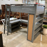 Pottery Barn Teen Sleep & Study Full Loft Bed BEDS 58w79d73h