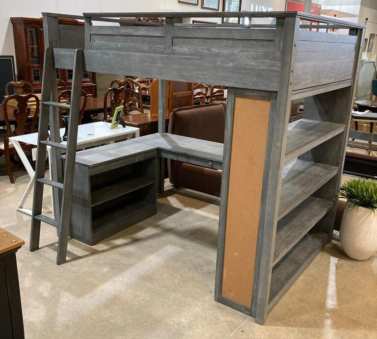 Pottery Barn Teen Sleep & Study Full Loft Bed BEDS 58w79d73h