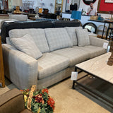 Mcreary Modern Plaid Fabric Track Arm SOFA 96w37d28h