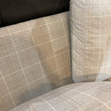 Mcreary Modern Plaid Fabric Track Arm SOFA 96w37d28h