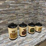 4pc Set Of El Valle Bueno Del Vino Canisters ACCESSORIES 5d9.5h