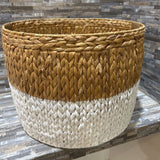 Two-Tone Woven Storage Basket ACCESSORIES 19d14h